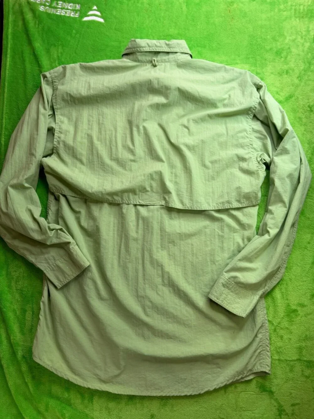 Magellan Sportswear Vented Fishing Shirt Sz M Green - Picture 2 of 7